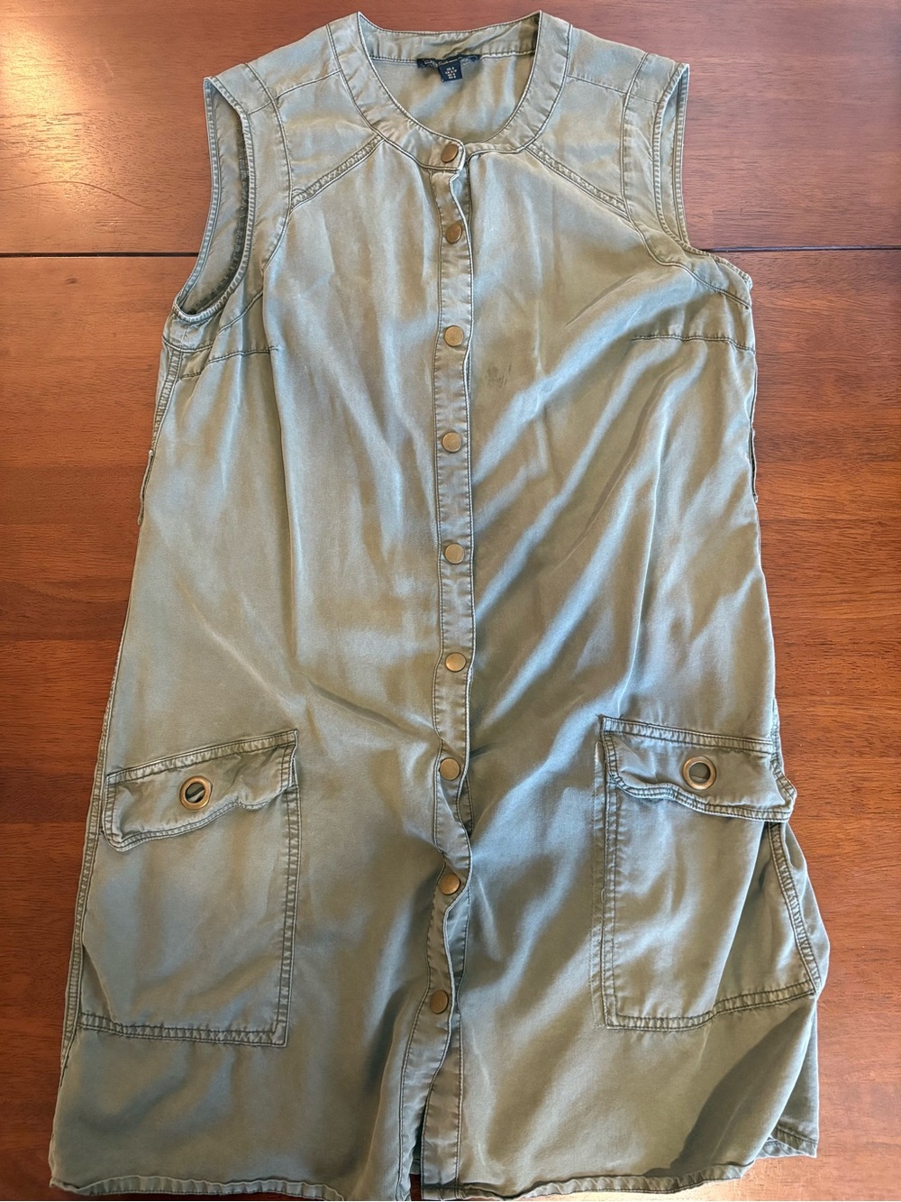 Dalia Sleeveless Utility Romper in Olive Green